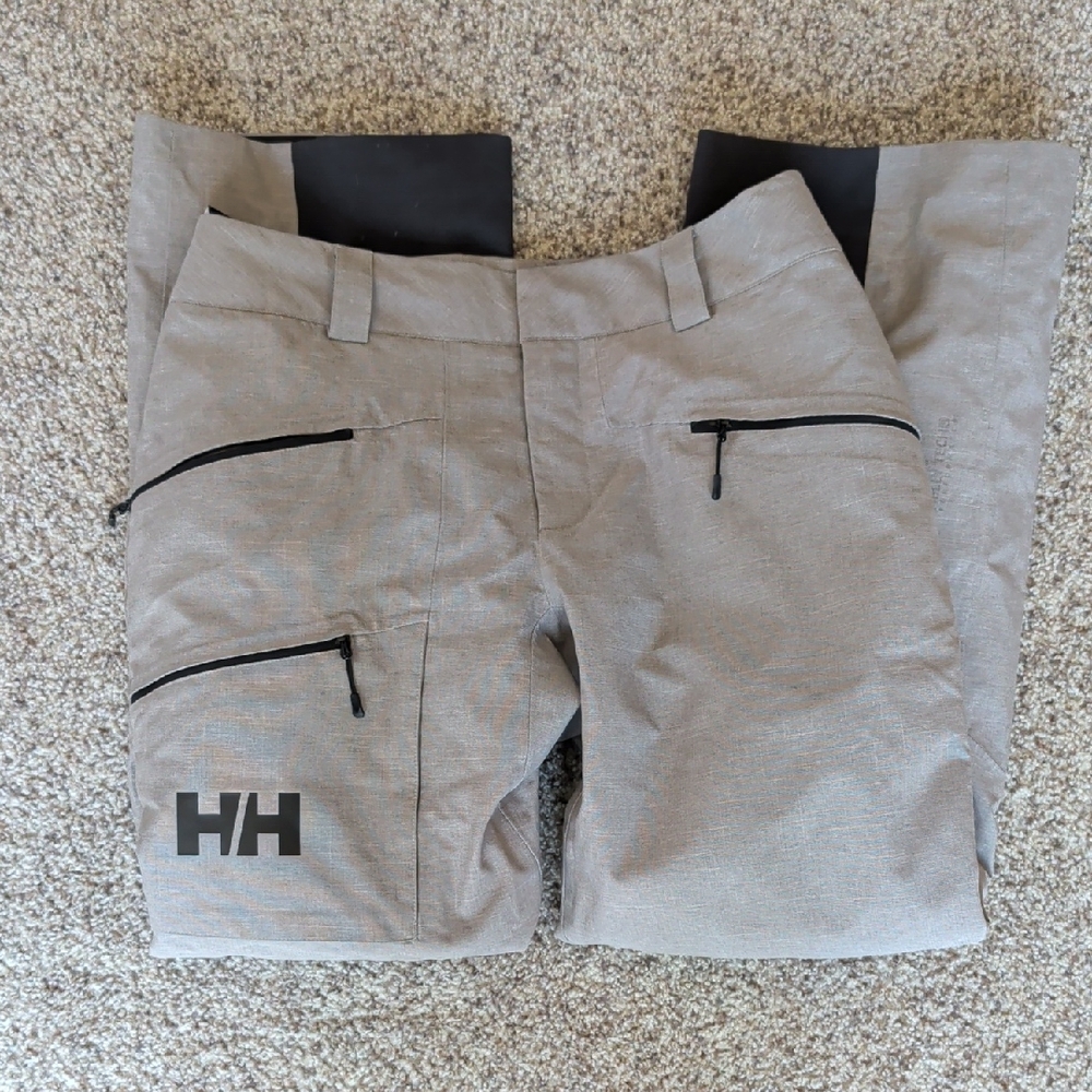 Helly Hansen Light Gray Outdoor Pants with Black Details